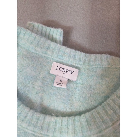 J Crew Sweater Womens Size Small Wool Blend Crewneck Knit Pullover Mint Green - Picture 2 of 5